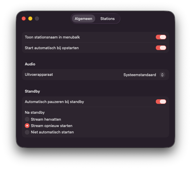 AirWave algemene instellingen